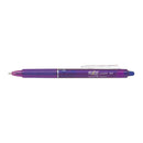 Pilot Boligrafo de gel borrable retractil Frixion Clicker - Punta de bola redonda 0.7mm - Trazo 0.4mm - Grip ergonomico - Color Violeta (12 unidades)