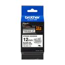 Brother TZeS231 Cinta Laminada Super Adhesiva Original de Etiquetas - Texto negro sobre fondo blanco - Ancho 12mm x 8 metros