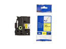 Brother TZeFX661 Cinta Laminada Flexible Original de Etiquetas - Texto negro sobre fondo amarillo - Ancho 36mm x 8 metros