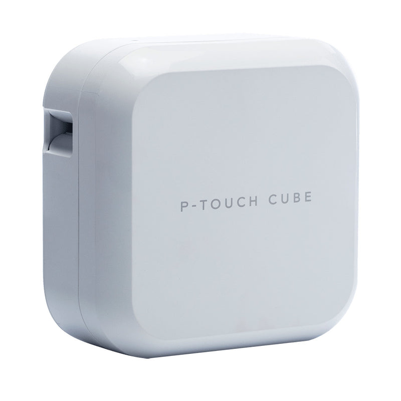 Brother PT-P710BTH Cube Rotuladora Electronica Portatil Bluetooth USB - Resolucion 180ppp - Velocidad 20mms - Bateria Recargable - Color Blanco