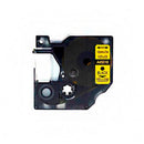 Dymo D1 45018 Cinta de Etiquetas Generica para Rotuladora - Texto negro sobre fondo amarillo - Ancho 12mm x 7 metros - Reemplaza S0720580