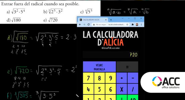 ¿Conoces la calculadora Alicia?