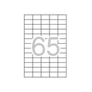 Apli Pack de 1.625 Etiquetas 38x21.2mm - Adhesivo Permanente - Cantos Rectos - Aptas para Impresion y Fotocopias - Color Blanco