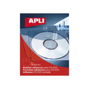 Apli Bolsillos Adhesivos para Cd/Dvd con Solapa de Cierre - Tamaño 126 x 126mm - Ideal para Presentaciones Impresas y Archivadores - Contiene 6 Bolsillos