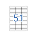 Apli Etiquetas Blancas Permanentes 70.0 x 16.9 mm 100 Hojas