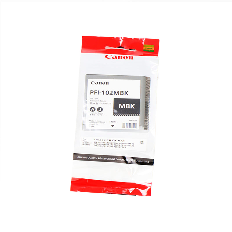 Canon PFI102 Negro Mate Cartucho de Tinta Original - 0894B001