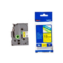 Brother TZeS641 Cinta Laminada Super Adhesiva Original de Etiquetas - Texto negro sobre fondo amarillo - Ancho 18mm x 8 metros