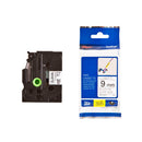 Brother TZeFX221 Cinta Laminada Flexible Original de Etiquetas - Texto negro sobre fondo blanco - Ancho 9mm x 8 metros