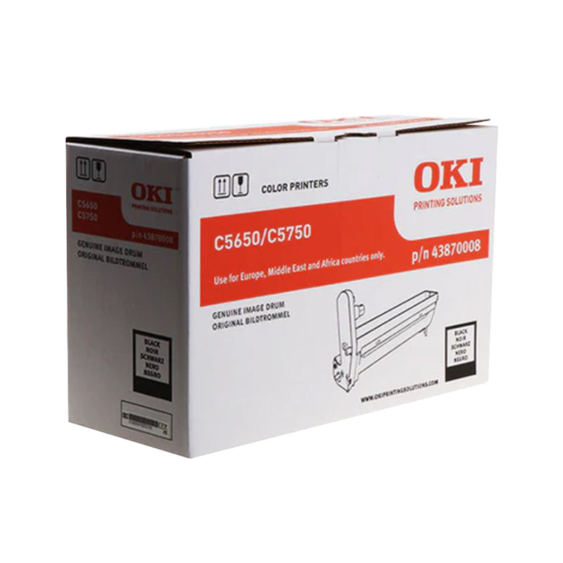 OKI C5650/C5750 Negro Tambor de Imagen Original - 43870008 (Drum)