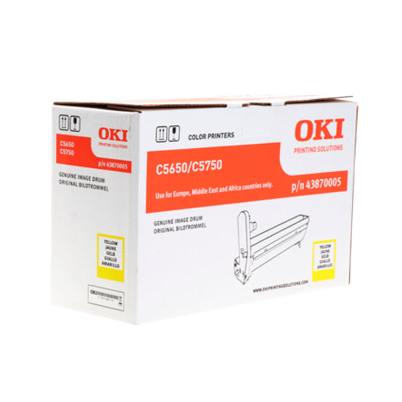 OKI C5650/C5750 Amarillo Tambor de Imagen Original - 43870005 (Drum)