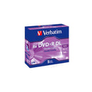 Verbatim DVD+R Doble Capa 8x 8.5GB Caja (Pack 5 Uds)