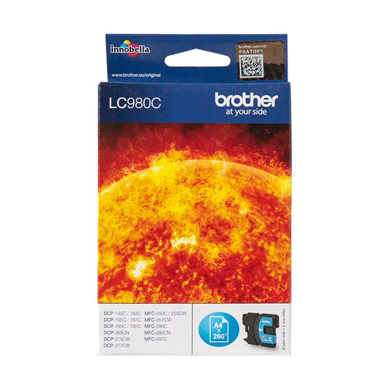 Brother LC980 Cyan Cartucho de Tinta Original - LC980C