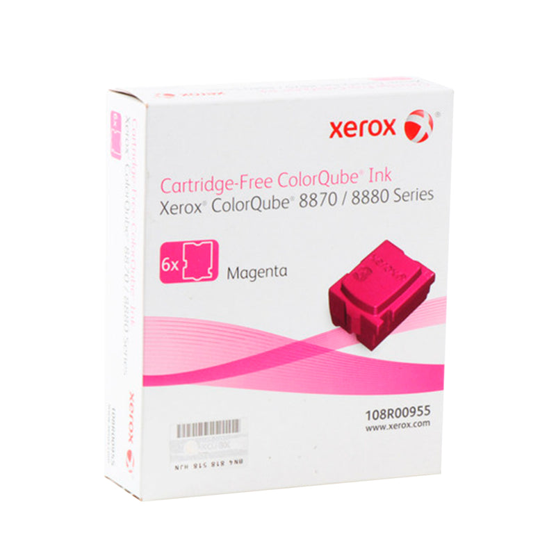 Xerox ColorQube 8870/8880 Magenta Pack de 6 Cartuchos de Tinta Solida Originales - 108R00955