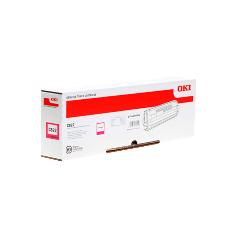 OKI C822 Magenta Cartucho de Toner Original - 44844614