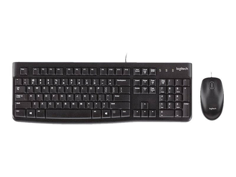 Logitech MK120 Pack USB Teclado + Raton 1000dpi 3 Botones - Uso Ambidiestro - Color Negro