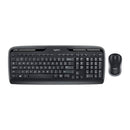 Logitech MK330 Pack Inalambrico Teclado Multimedia + Raton 3 Botones - Uso Ambidiestro - Color Negro