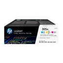 HP CE411A/CE412A/CE413A Pack de 3 Cartuchos de Toner Originales - 305A