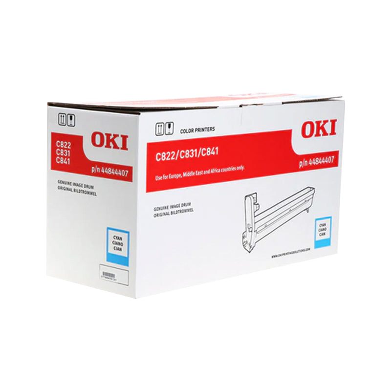 OKI C822/C831/C841 Cyan Tambor de Imagen Original - 44844407 (Drum)