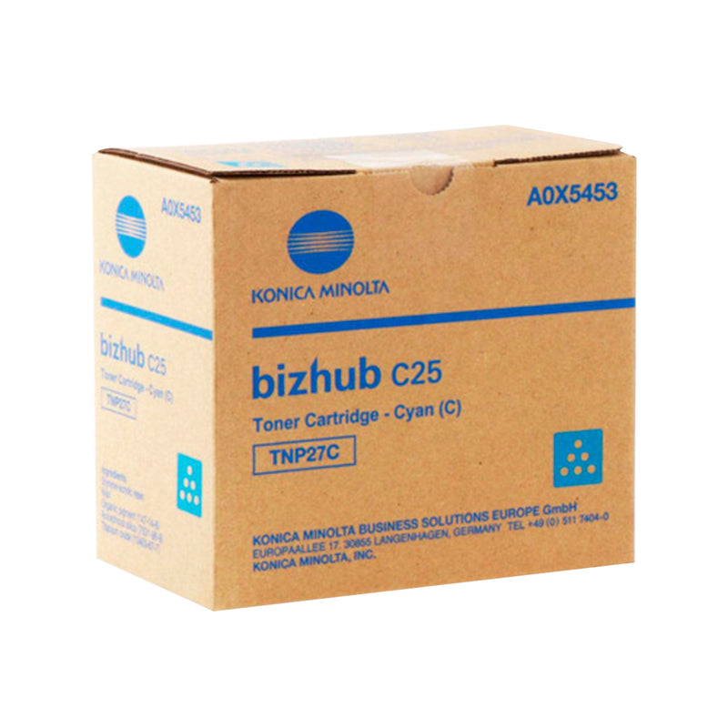 Konica Minolta TNP27 Cyan Cartucho de Toner Original - TNP27C/A0X5453