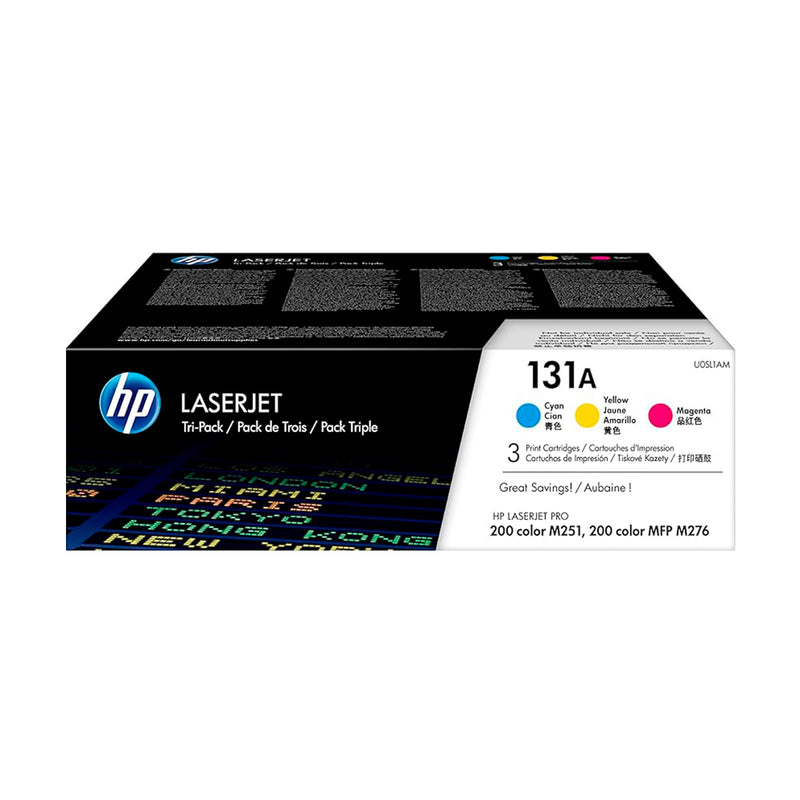 HP CF211A/CF212A/CF213A Pack de 3 Cartuchos de Toner Originales - 131A