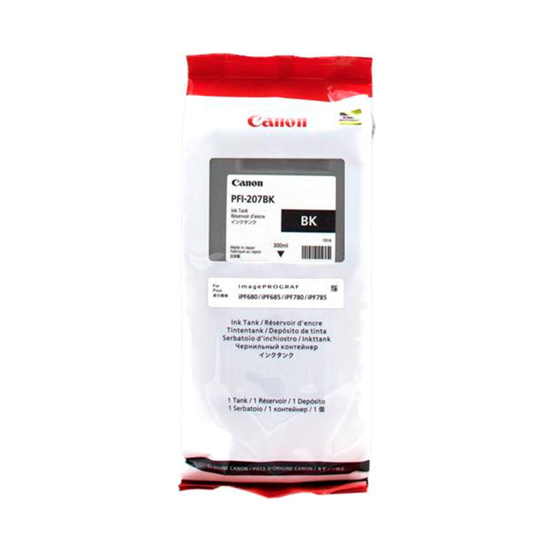 Canon PFI207 Negro Cartucho de Tinta Original - PFI207BK/8789B001