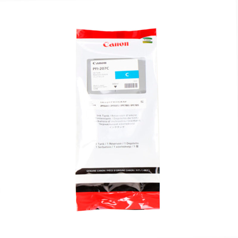 Canon PFI207 Cyan Cartucho de Tinta Original - PFI207C/8790B001