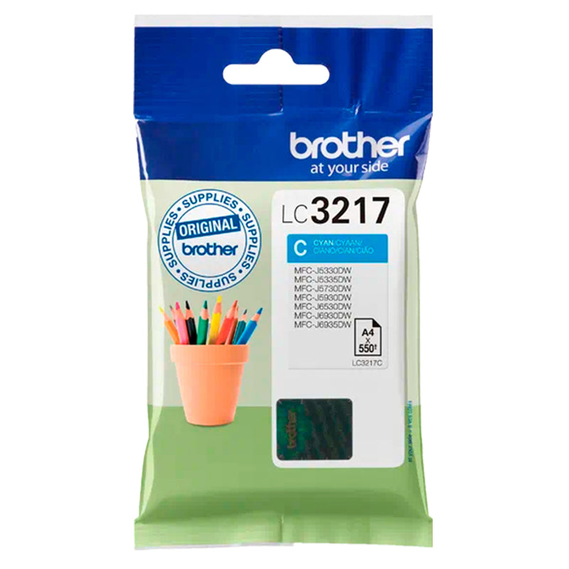 Brother LC3217 Cyan Cartucho de Tinta Original - LC3217C