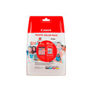 Canon CLI581XL Pack de 4 Cartuchos de Tinta Originales - 50 Hojas de Papel Fotografico - 2052C004/2052C006