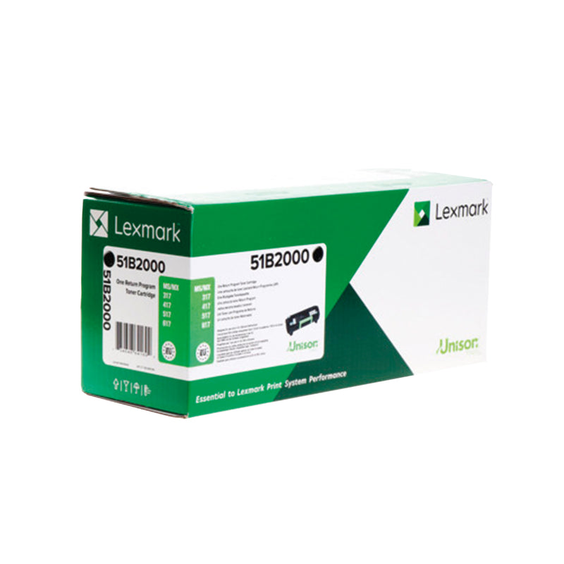 Lexmark MS317/MS417/MS517/MS617/MX317/MX417/MX517/MX617 Negro Cartucho de Toner Original - 51B2000