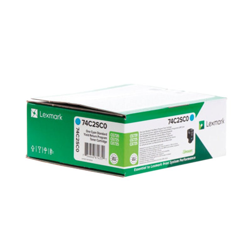 Lexmark CS720/CS725/CX725 Cyan Cartucho de Toner Original - 74C2SC0
