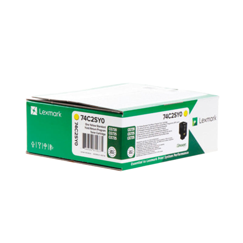 Lexmark CS720/CS725/CX725 Amarillo Cartucho de Toner Original - 74C2SY0
