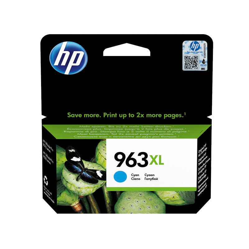 HP 963XL Cyan Cartucho de Tinta Original - 3JA27AE