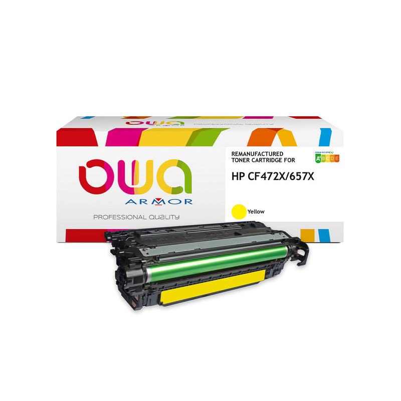 Armor Owa 657X CF472X Amarillo Cartucho de Toner Compatible Premium HP