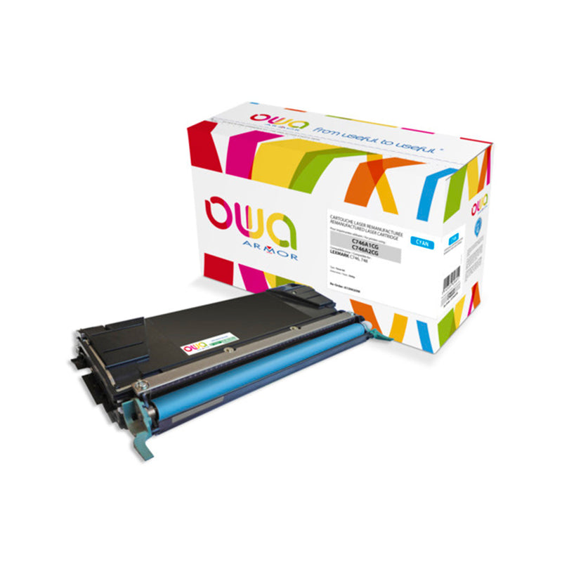 Armor Owa C746A1CG Cian Cartucho de Tóner Compatible Premium Lexmark