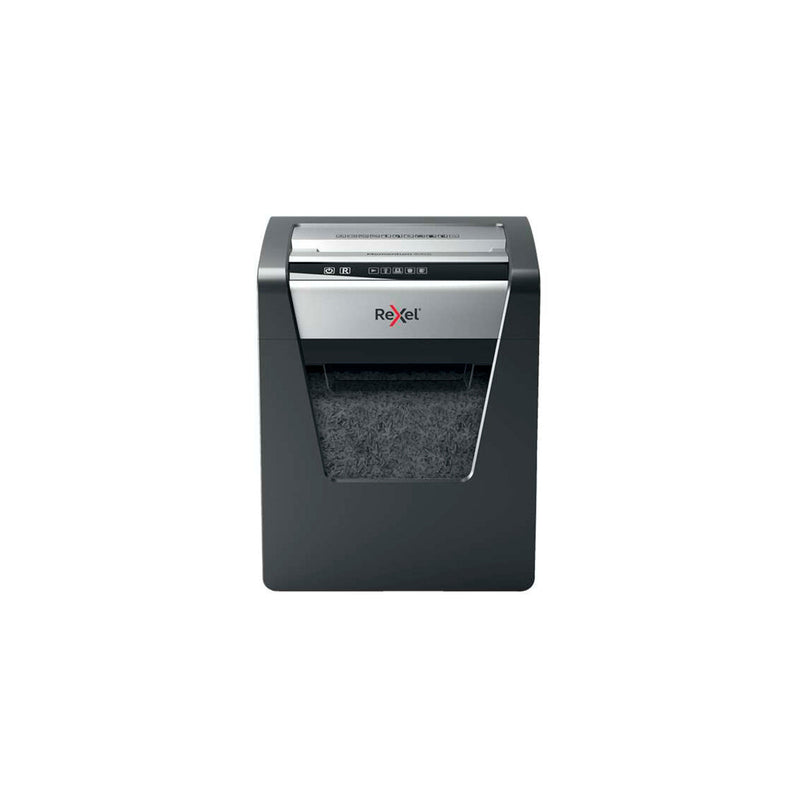 Rexel Momentum X415 Destructora de Papel Manual Corte en Confeti P-4 - Destruye hasta 15 Hojas a la Vez - Capacidad de la Papelera 23L - Color Gris