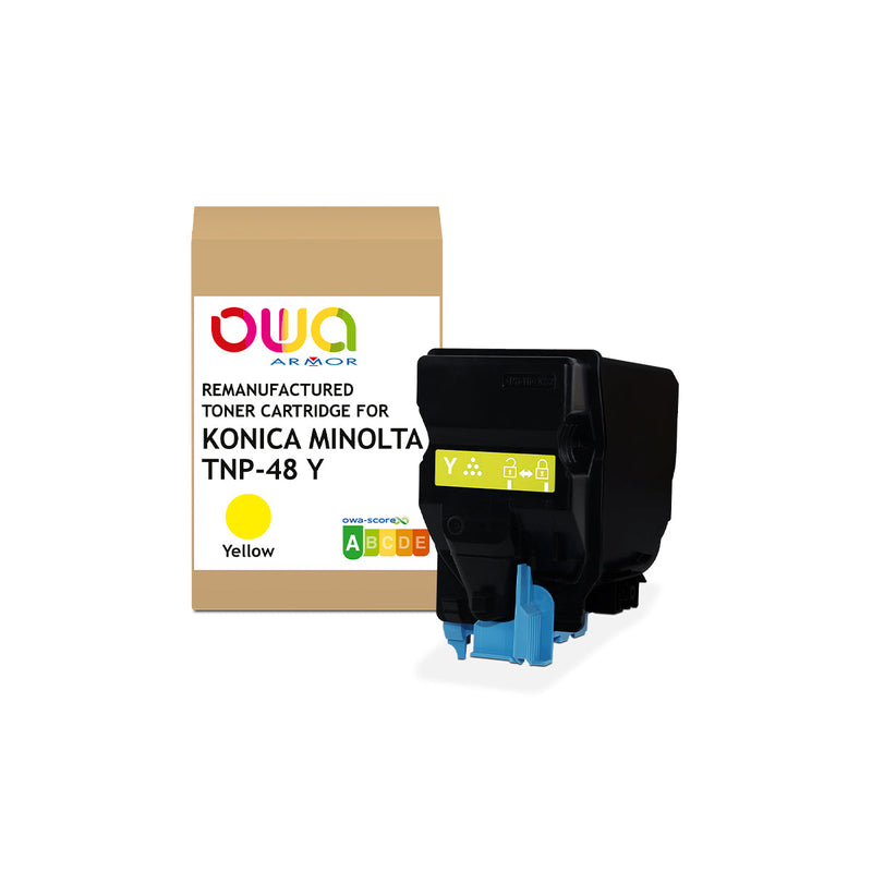 Armor Owa TNP48Y TNP49Y Amarillo Cartucho de Toner Compatible Premium Konica - Minolta