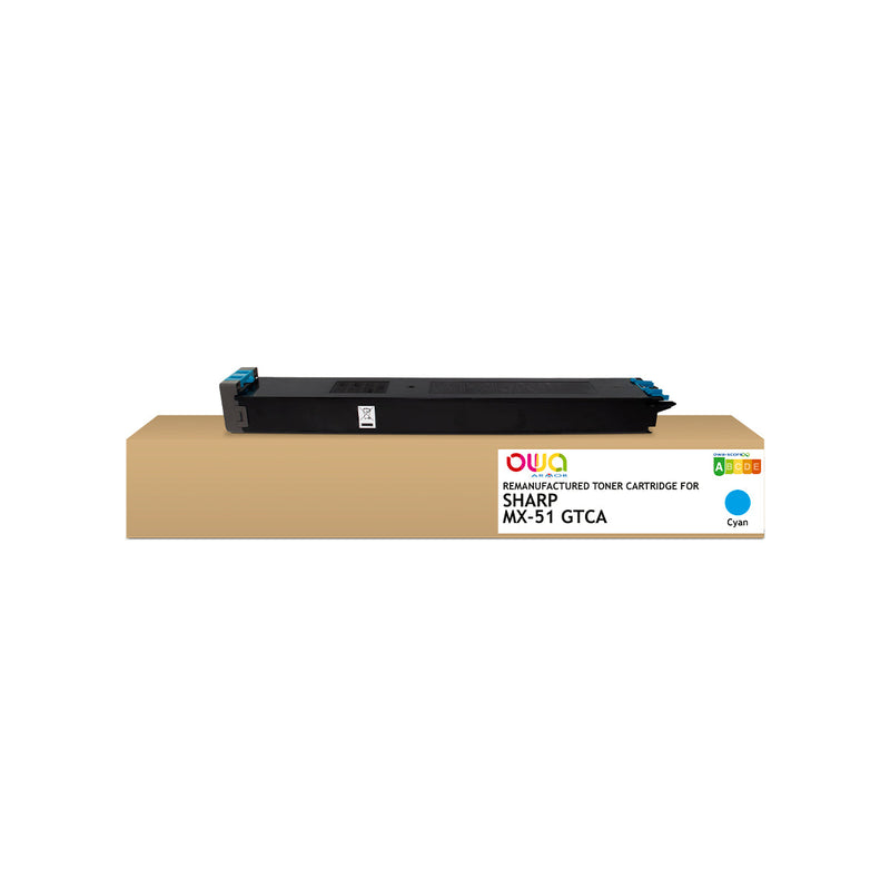 Armor Owa MX51GTCA Cian Cartucho de Toner Compatible Premium Sharp