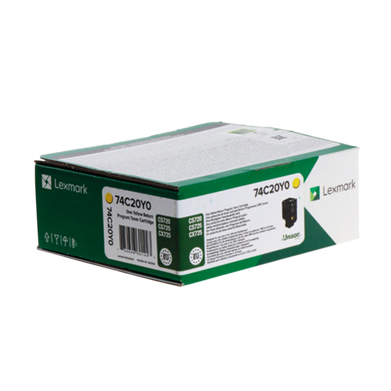 Lexmark CS720/CS725/CX725 Amarillo Cartucho de Toner Original - 74C20Y0