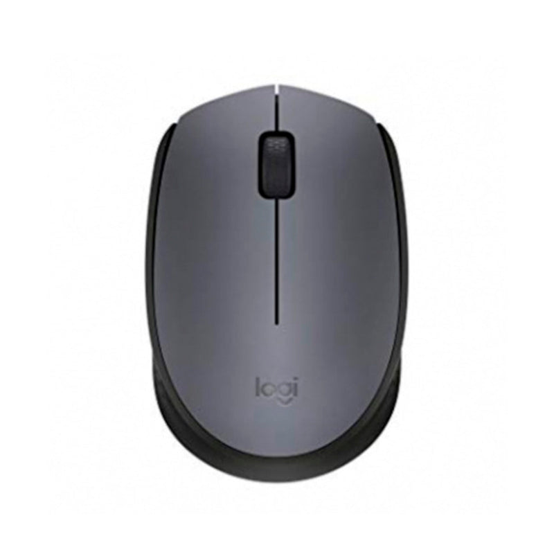 Logitech M170 Raton Inalambrico 1000dpi - 3 Botones - Uso Ambidiestro - Color Gris/Negro
