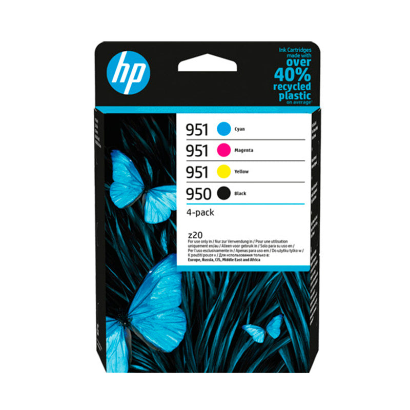 HP 950 + 951 Pack de 4 Cartuchos de Tinta Originales - 6ZC65AE