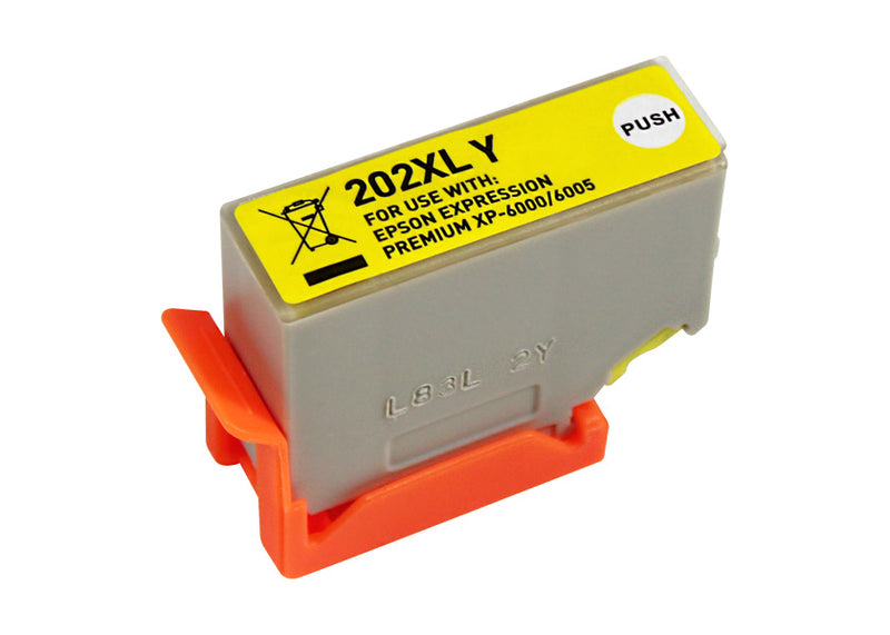 Epson 202XL Amarillo Cartucho de Tinta Generico - Reemplaza C13T02H44010/C13T02F44010