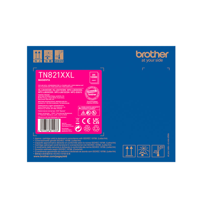 Brother TN821XXL Magenta Cartucho de Toner Original - TN821XXLM