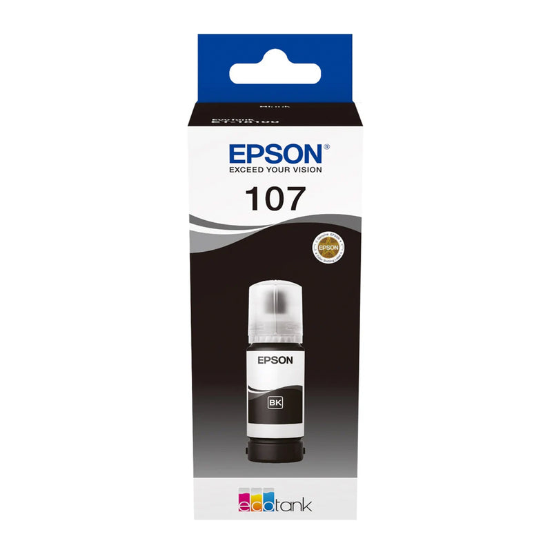 Epson 107 Negro Botella de Tinta Original - C13T09B140