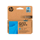 HP 937e Cyan Cartucho de Tinta Original - 4S6W6NE