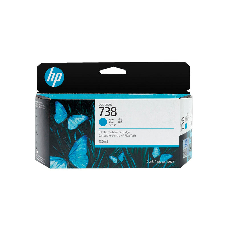 Hp Cartucho de Tinta Original Cian 738 498N5A