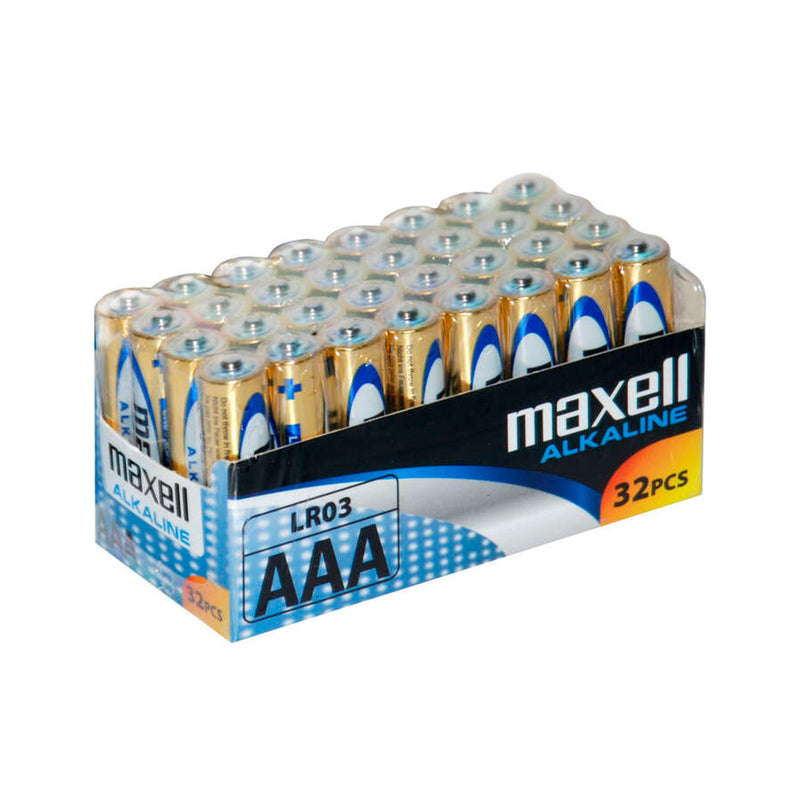 Maxell Pack de 32 Pilas Alcalinas LR03 AAA 1.5V