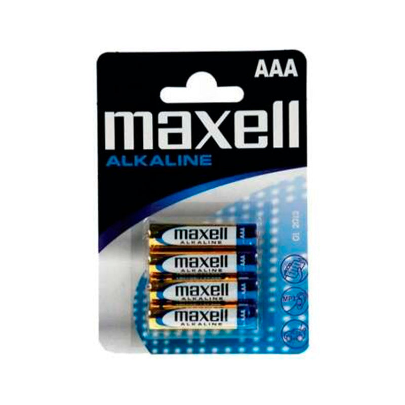 Maxell Pack de 4 Pilas Alcalinas LR03 AAA 1.5V