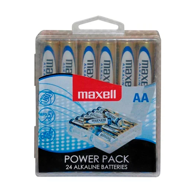 Maxell Pack de 24 Pilas Alcalinas LR06 AA 1.5V