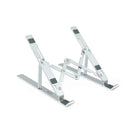 Tooq Soporte para Portatil hasta 15" - 7 Niveles de Altura - Plegable - Base Antideslizante - Peso Max 5kg - Color Plata