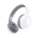 XO BE35 Auriculares Bluetooth 5.0 - Diadema Ajustable - Almohadillas Acolchadas - Autonomia hasta 15h - Color Blanco/Gris